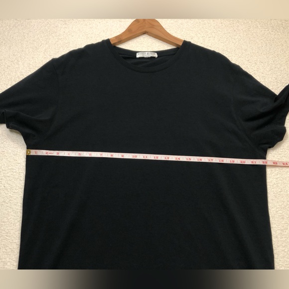 David August Mens Crew Neck Short Sleeve T-Shirt Black Size Large Made in Peru - Picture 5 of 7